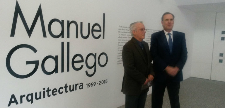 Manuel Gallego en la presentación de la exposición