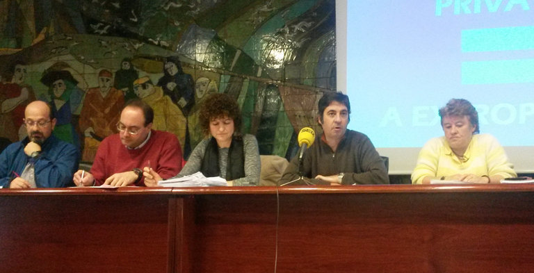 Representantes sindicales de los empleados públicos de la Administración del Estado en A Coruña