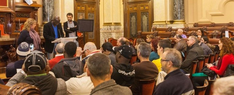 Acto sobre migraciones en el Ayuntamiento de A Coruña