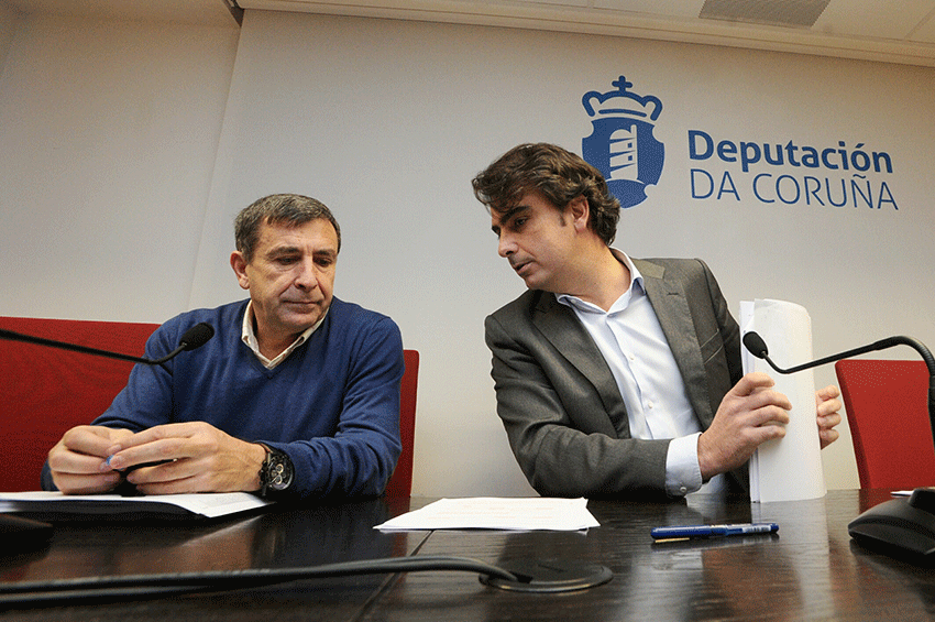 Diego Calvo en la presentación de los Presupuestos de la Diputación