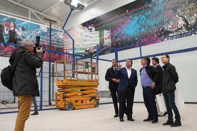 Carlos Negreira visita las obras de Coruña Sport Centre