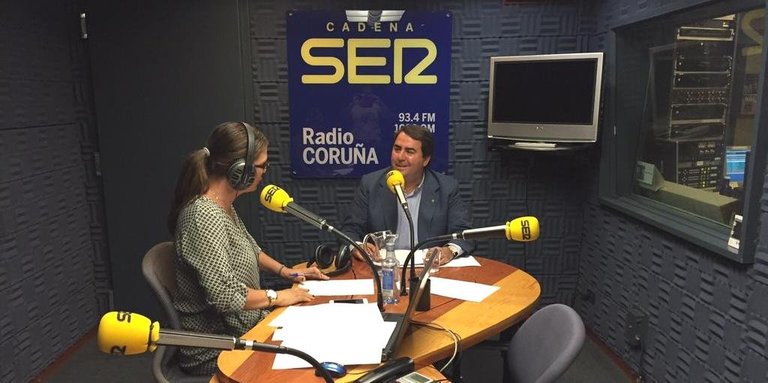 Carlos Negreira en Radio Coruña Cadena SER